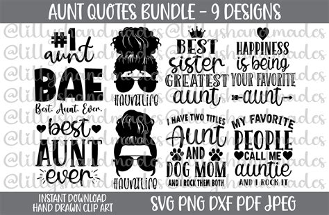 Aunt Svg Files for Cricut Auntie Svg Aunt Squad Svg Aunt Life - Etsy