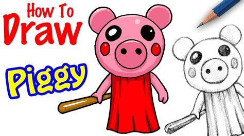 How to Draw Piggy from Roblox - PlayBlizzard.com