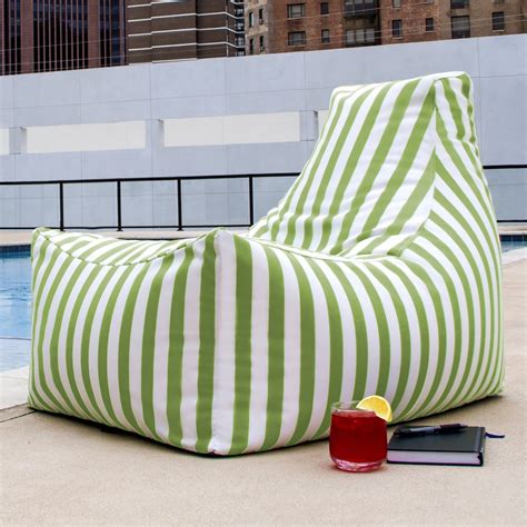 Jaxx Juniper Indoor/ Outdoor Patio Bean Bag Chair Bean Bag Lounge Chair ...