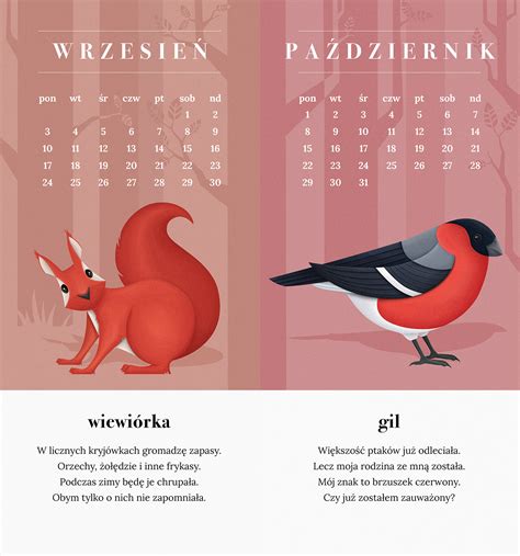 The nature calendar on Behance