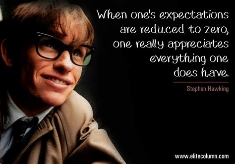 Stephen Hawking On Expectations | EliteColumn