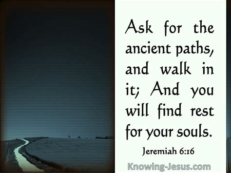 What Does Jeremiah 6:16 Mean?