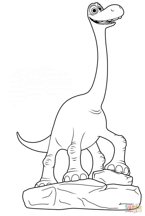 Arlo from The Good Dinosaur coloring page | Free Printable Coloring Pages