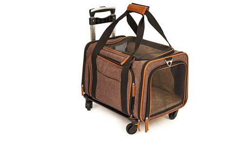 Premium Airline Approved Expandable Pet Carrier With Wheels