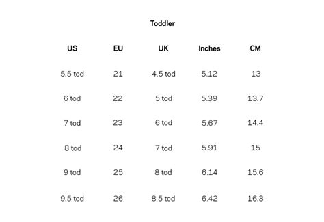 Find The Perfect Fit: Burberry Shoe Size Chart For Toddlers - Shoe Effect