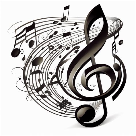 Free Clipart Music Notes Black White