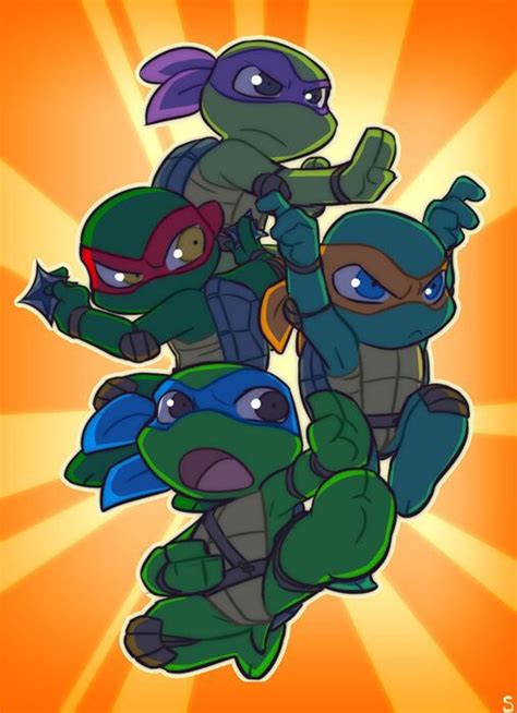 Chibi Ninja Turtles Drawings