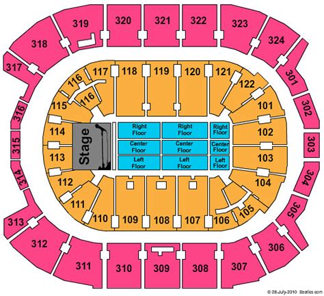 Air Canada Centre End Stage Concert Seating Chart | Where's My Seat ...