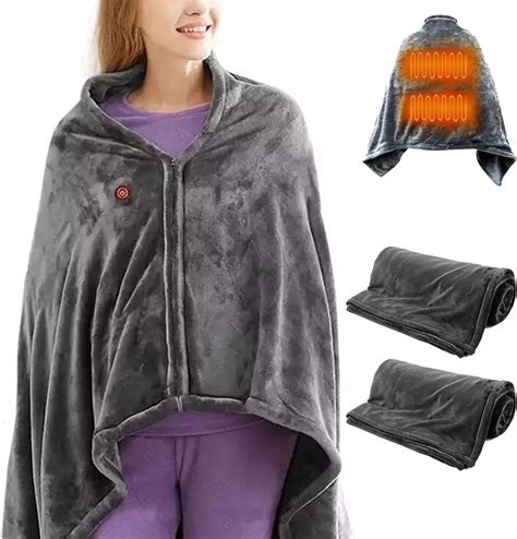 Amazon.com: Snuggy Warm Heated Blanket Shawl, Snugmate - Heated Blanket ...