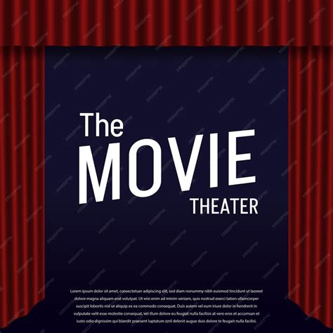 Premium Vector | Movie theater, cinema design illustration banner template