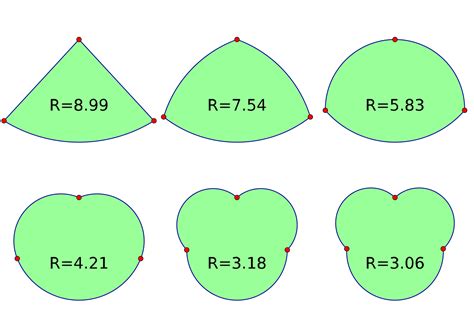 geometry - How to create a curved triangle of specific dimensions ...