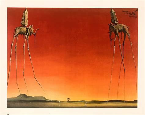 Buy Salvador Dali-The Elephants (1948) 16 x 20 inch Art Print Online at ...