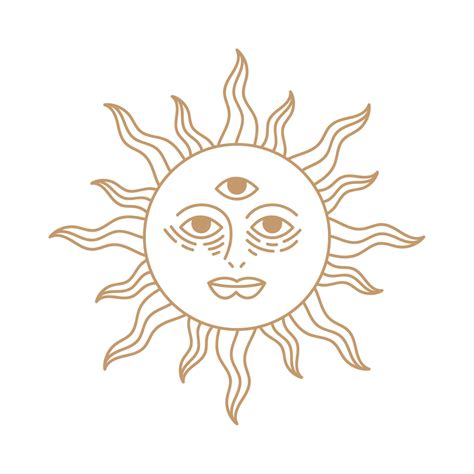 golden sun alchemy symbol 16976563 Vector Art at Vecteezy