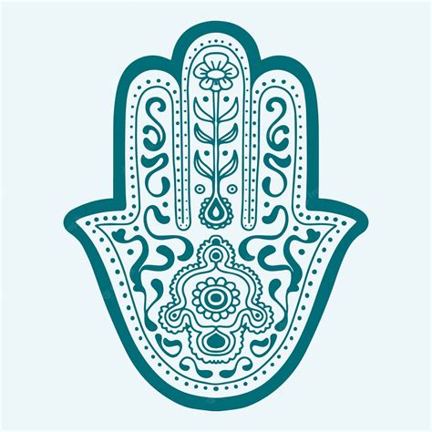 Free Vector | Hand drawn hand of fatima illustration