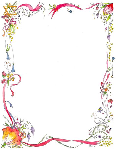 Flower Border Designs - Cliparts.co