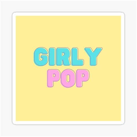 "girly pop" Sticker by annacosgrovee | Redbubble