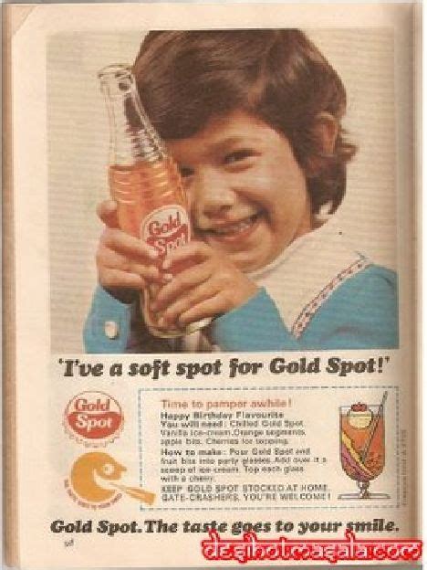 old advertisement india: GOLD SPOT COLD DRINKS AD (WWW.DESIHOTMASALA.COM)