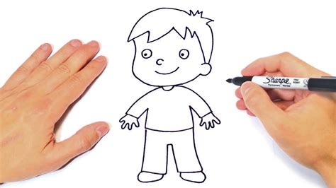 How to draw a Child or Boy Step by Step Boy Child Drawing Lesson