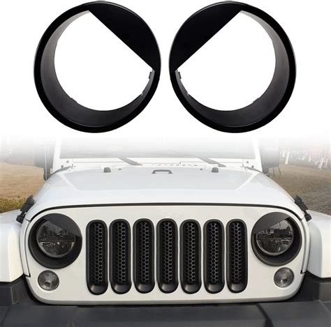 Total 52+ imagen jeep wrangler black headlight covers - Abzlocal.mx