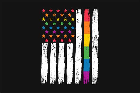 USA Flag Pride LGBT Gay Vector T-shirt Graphic by tentshirtstore ...