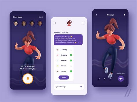 AI Chat Bot App by Purrweb UI/UX Agency on Dribbble