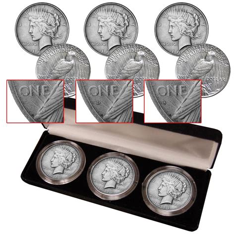 Peace Silver Dollar Mint Mark Collection - Peace Dollars - Dollars