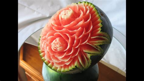 How to make a watermelon carving - Art with fruit and vegetables, by Jp ...