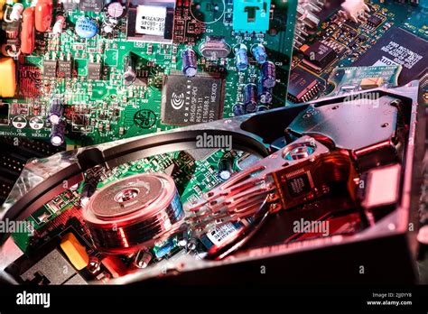 Close up of old computer parts Stock Photo - Alamy