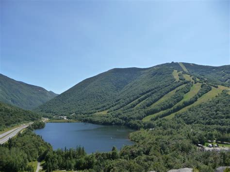 Echo Lake, New Hampshire - view from the top of one of the many hiking ...