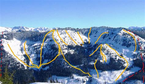 Trail map Cascade Powder Guides