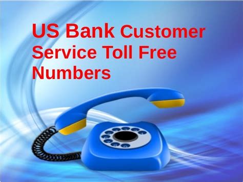 Us bank customer service toll free numbers