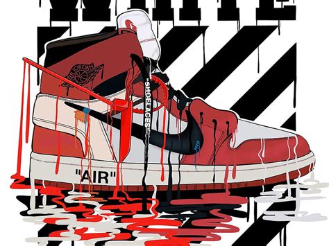 Off White Shoes posted by Zoey Sellers, off white cartoon HD wallpaper ...