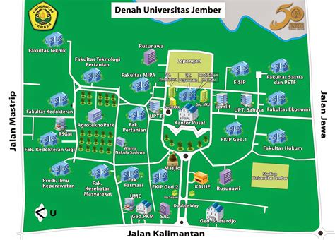 Berikut Peta dan DenahUnej (Universitas Jember), Jawa Timur