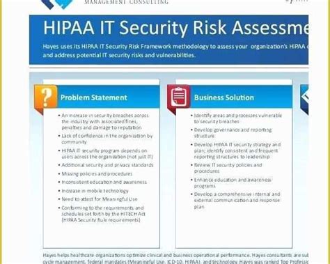 57 Hipaa Security Risk assessment Template Free | Heritagechristiancollege