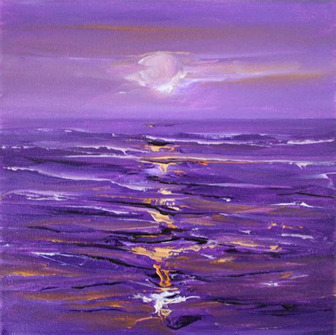 Purple Sunset (2017) Oil painting by Linda Monk | Artfinder