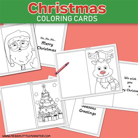 Free Printable Christmas Cards To Color - Printable Templates Free