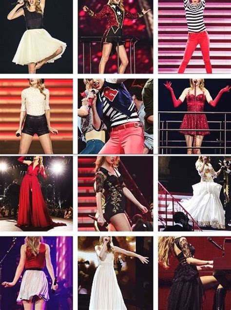 Taylor Swift Red Concert Outfits