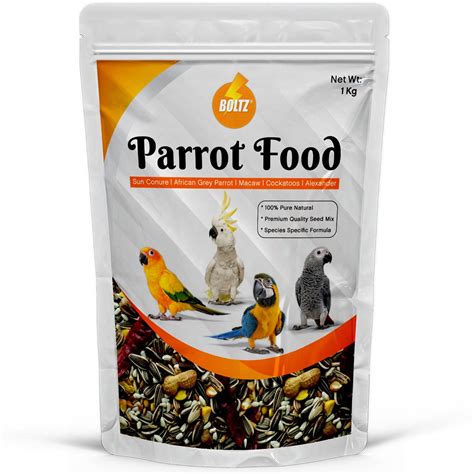 Buy BOLTZ Parrot Food 1Kg for Big Parrot,African Grey Parrot,Sun Conure ...