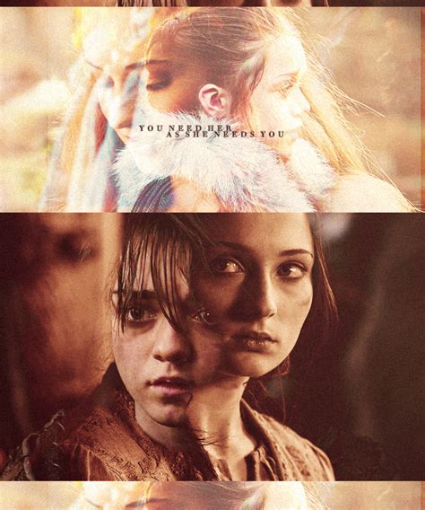 Arya (and Sansa) Stark - Arya Stark Fan Art (30922393) - Fanpop