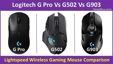 Logitech G Pro Vs G502 Vs G903 Lightspeed Wireless Gaming Mouse | Which ...