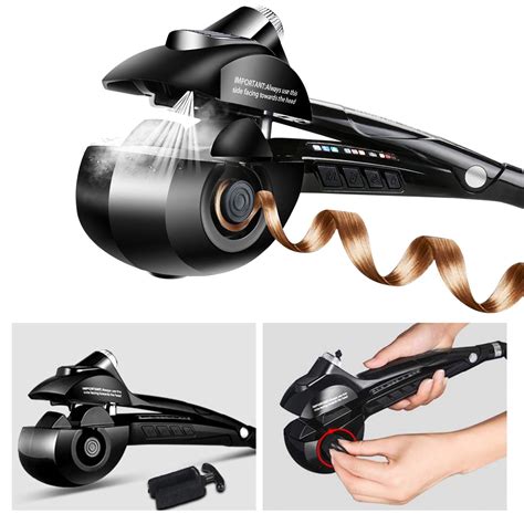 Auto Rotating Steam Curler, Hair Curler Wand, Hair Iron Curler ...