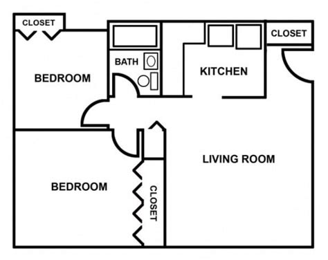 Floor Plans of Country Club Village II in Springfield, MO