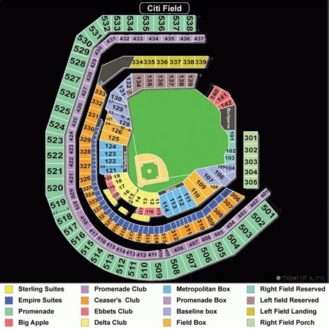 8 Pics Citi Field Seating Chart With Seat Numbers And Description ...