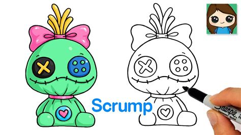 How to Draw Scrump Rag Doll Easy | Lilo & Stitch - YouTube