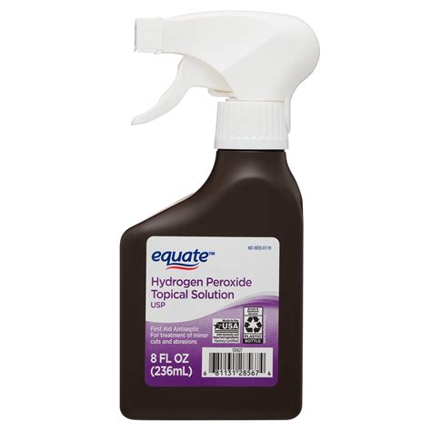 Buy Equate 3% Hydrogen Peroxide Topical Solution Antiseptic Spray, 8 fl ...