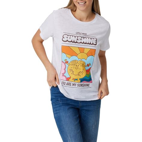 Little Miss Sunshine Women's Print Tee - White | BIG W