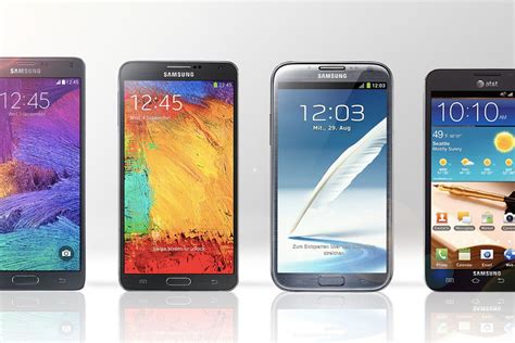 Comparing the four Samsung Galaxy Notes