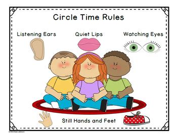 Circle Time Rules Posters by Gwen Jellerson | Teachers Pay Teachers