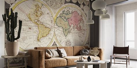 Antique World Map Wallpaper - Shop Now at Happywall