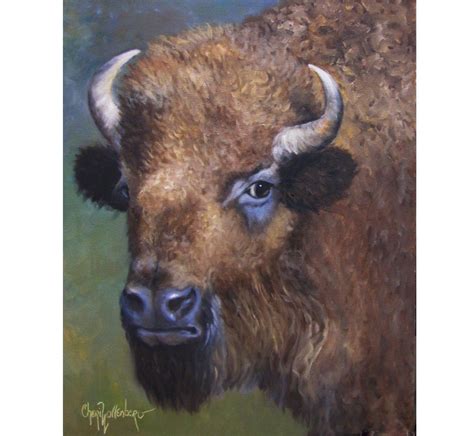 Oil Painting - Bison - 16x20 - campestre.al.gov.br